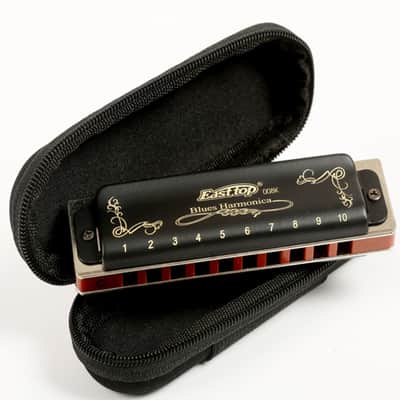 Easttop T008K 10 Hole Harp Diatonic Harmonica Bluesharp -Key of D image 6