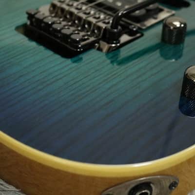 Near Mint 2023 made Ibanez RG370AHMZ-BMT Blue Moon Burst Finish w/Original Case image 11