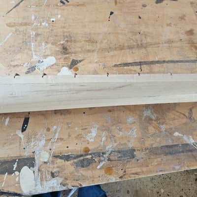 No Brand - 1Homemade other no name Modeled after Fender Jazz Neck 2000 - Wood color image 6