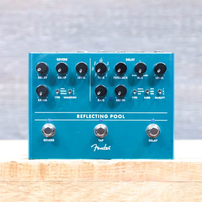 Fender Reflecting Pool Delay/Reverb Very Realistic Algorithms Effect Pedal w/Box image 1