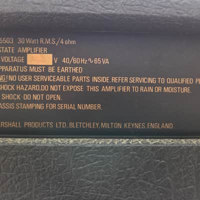 Marshall 5503 30w Solid State Bass Combo - Mid-90s image 9