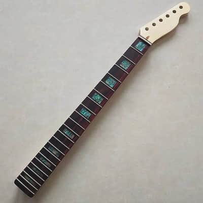 Glossy Finish Guitar Tele Telecaster Style Maple Neck, Rosewood Fingerboard, Abalone Inlay image 6