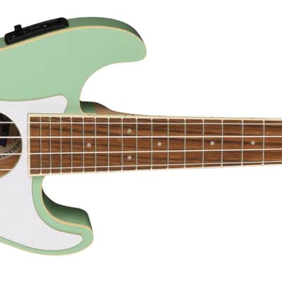 Fender Fullerton Strat Uke, Walnut Fingerboard, White Pickguard, Surf Green #0970523557 image 3