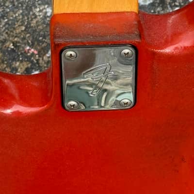 Fender Precision Bass 1979-81 - rare player grade Moroccan Red International Color on a budget. image 11