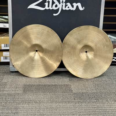 ZILDJIAN 14" A HI HATS 60'S ERA STAMP "BAND" | 1248g/1388g - USED image 3