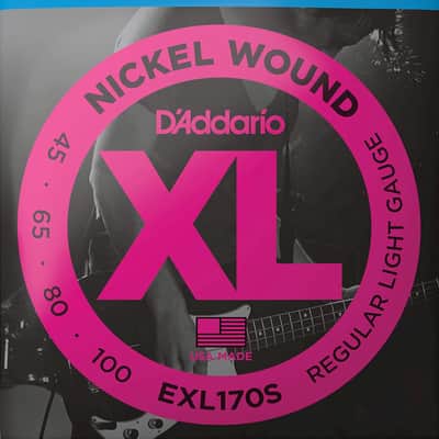D'Addario EXL170S Nickel Wound Bass Guitar Strings, Light, 45-100, Short Scale image 1