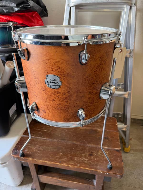 Mapex Storm Poplar Shell 14" x 12" Floor Tom Champhor Wood Grain STF1412CIC image 1