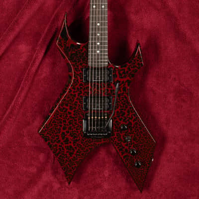 B.C. Rich Stranger Things Limited Edition Eddie's NJ Warlock USA Custom Shop Red Crackle #1 of 100 image 1