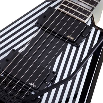 Wylde Audio Viking V Pinstripe FR Floyd Rose  Zakk Wylde V Shape Electric Guitar image 10