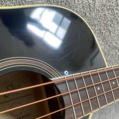 Eko 4 String Acoustic Electric Bass, Mahogany Body, Rosewood Fretboard Neck, 22 Frets image 6