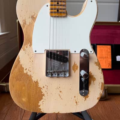2024 Fender Custom Shop Esquire Telecaster 50s Limited Edition Super Heavy Relic - Aged White Blonde image 2