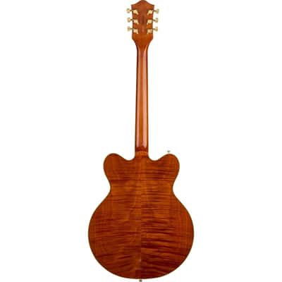Gretsch LTD Broadkaster Semi-hollowbody Electric Guitar - Roundup Orange Stain image 3