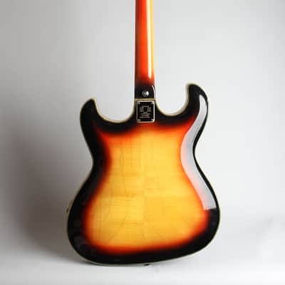 Baldwin - Burns Vibraslim Semi-Hollow Body Electric Guitar (1966), ser. #14434, black hard shell case. image 2