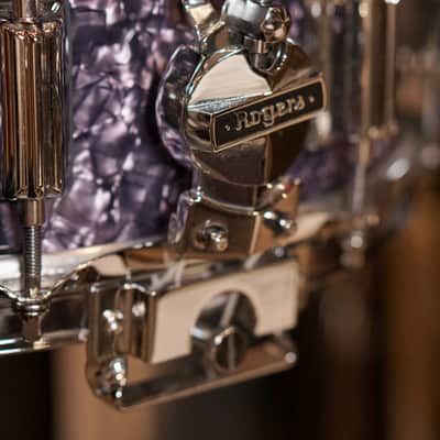 Rogers 12/14/18/5x14" Cleveland (Reissue) Drum Set - Purple Diamond Pearl image 19
