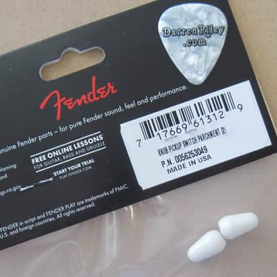Fender Original Stratocaster Switch Tips Parchment USA 0056253049 image 2