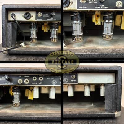 Vintage 1967 Fender Bandmaster AB763 Tube Guitar Amp Head & 2x12" Piggyback Cabinet image 9