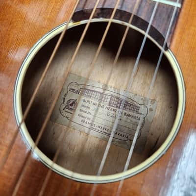 Vintage 1960s Framus 6305 Parlor Guitar image 9