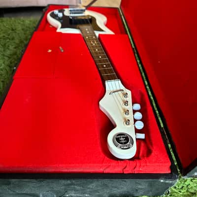 TOMBO UKULET VINTAGE 60'S JAPAN ELECTRIC UKULELE WHITE W/CASE/AMP image 3