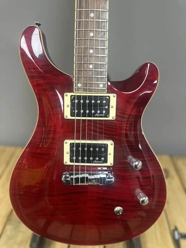 Harley Benton  Red Quilt Guitar image 1
