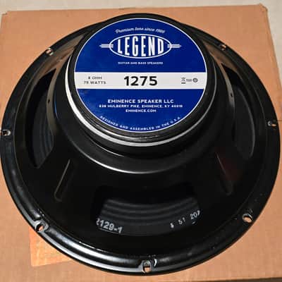 Eminence 1275 Legend 12" 75-Watt Replacent Guitar Speaker - 8 Ohm 2010s - Black image 1