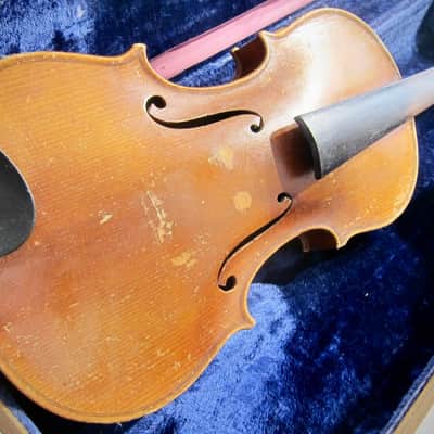 German Wolfgang Romer 4/4 Violin Joseph Guarnerius Markneukirchen Germany Circa-1930s-1940s-Light Brown Varnish image 1