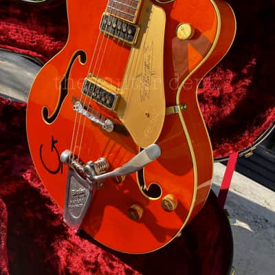 ✮BEAUTIFUL✮2007 Gretsch G-6120 DSV✮DYNASONICS✮BIGSBY✮Orange Stain✮ 7.0 LBS!✮OHSC image 16