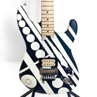 EVH Striped Series "Circles/See Ya"- Satin Black/White image 3