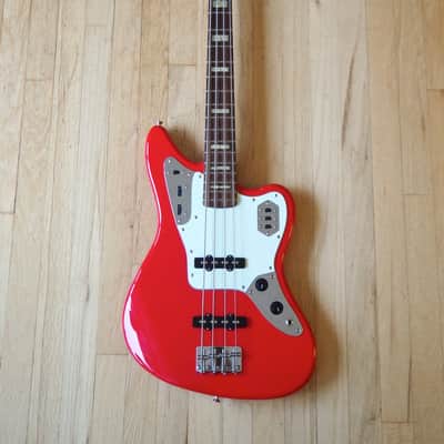 2008 Fender Jaguar Bass Hot Rod Red Active Jazz Bass Japan CIJ w/ Gigbag image 2