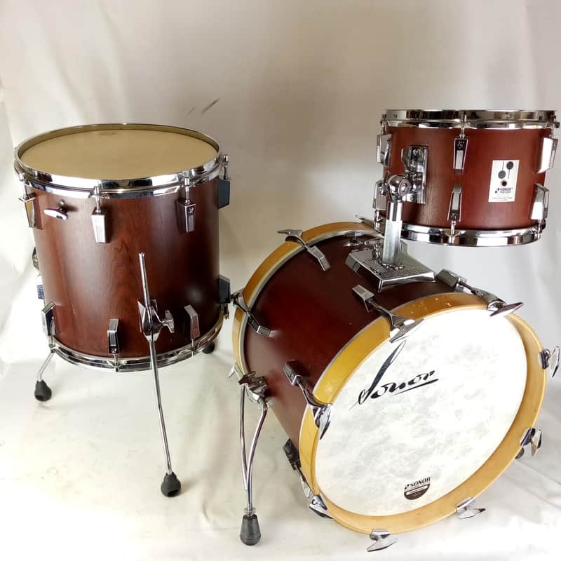 Sonor 18,12,14 Phonic Mahogany Drum Set Vintage 70s XK984 Germany Beech Jazz/Bop image 1