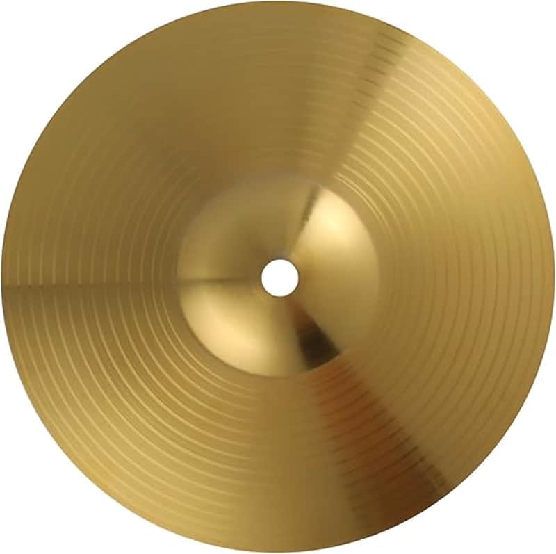 8-Inch Brass Crash Cymbal for Drum Kit - Compact, Quick Response, Versatile Use, Golden Finish image 1