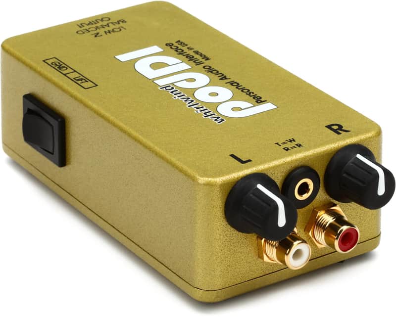 Whirlwind PodDI 1-channel Passive iPod / iPhone Direct Box image 1