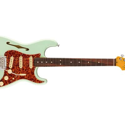 FENDER - American Professional II Stratocaster Thinline  Rosewood Fingerboard  Transparent Surf Green - 0171010735 image 1