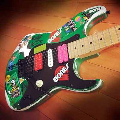 Green Meanie guitar stickers GJ2 skate full set 19 image 1