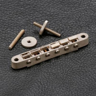 NEW Gotoh GE104B RELIC ABR-1 Tunematic Bridge w/ M4 Threaded Posts - AGED NICKEL image 2