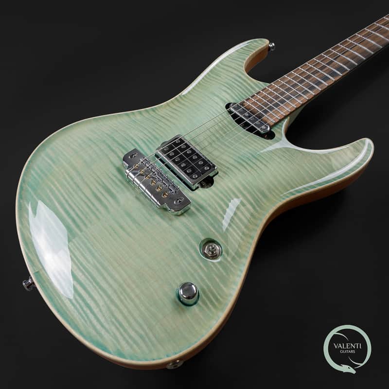 Valenti Guitars Nebula Carved #155 - Ice Blue - Ex Demo image 1