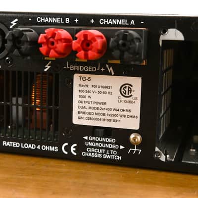 Electro-Voice (EV) TG-5 120V 2-Channel Tour Grade Power Amplifier CG01YB5 image 10