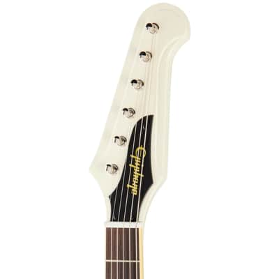 1963 Firebird V Left Handed Electric Guitar Polaris White image 5