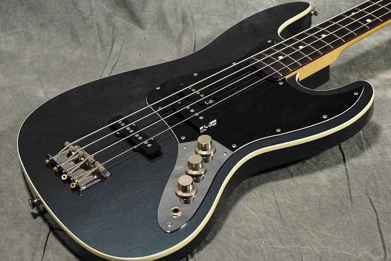 Fender Japan Aerodyne Jazz Bass AJB US Gun Metal Blue image 1