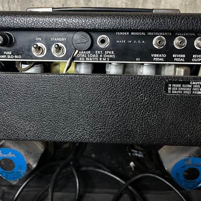VIntage 1974 Fender Vibrolux Reverb 35-Watt 2x10" Guitar Combo image 12