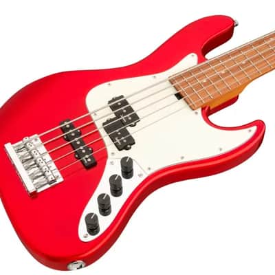 Sadowsky MetroExpress 21-Fret Hybrid P/J Bass, Morado Fingerboard, 5-String - Solid Candy Apple Red Metallic High Polish image 1