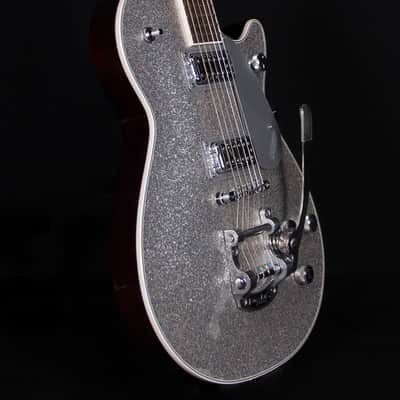 Gretsch G5230T Electromatic Sparkle Jet FT Single-Cut with Bigsby, Laurel FB, Silver Sparkle image 4