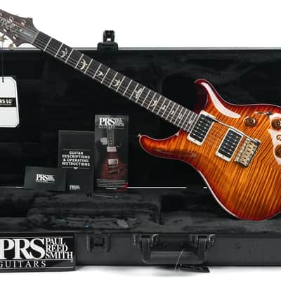 PRS Custom 24 10 Top Piezo Black Gold Burst image 3