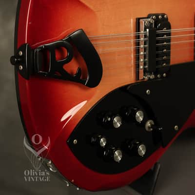 1995 Rickenbacker 360/12 string BT Fireglo w/BLACK hardware + binding!!! image 12