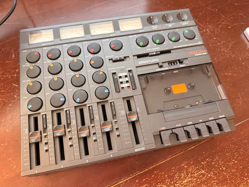 TASCAM Porta One Ministudio 4-Track Cassette Recorder 1980s - Gray image 1