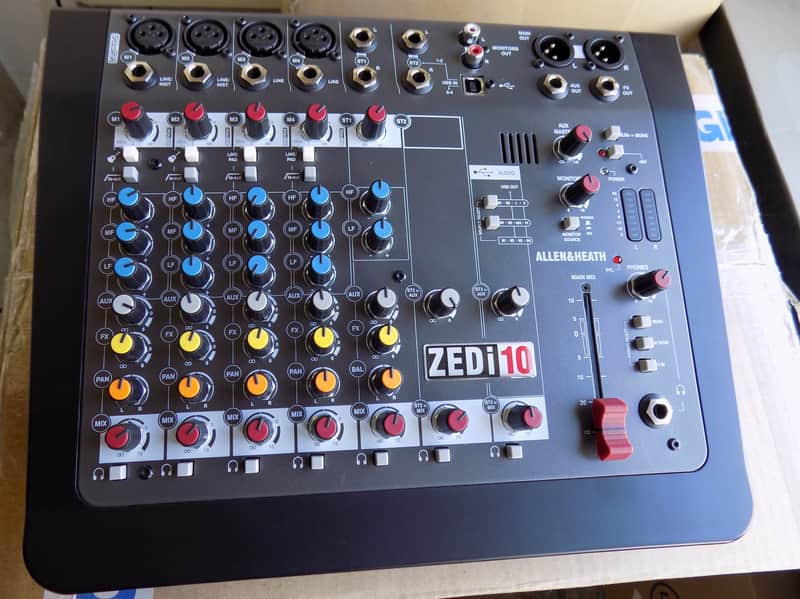 Allen & Heath ZEDi-10 Compact 10-Input Hybrid Mixer/USB Interface 2015 - Present - Black image 1