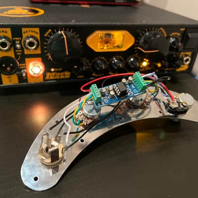 Boscoe MMSR77 control plate kit - Classic Late 1970s Music Man StingRay 2-band Preamp Replica Kit - designed to vintage specifications, but with modern manufacturing! image 2