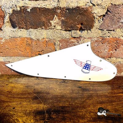 Gibson Bicentennial Thunderbird Pickguard & Bicentennial Firebird Iron-On Decal (1976 - Red, White & Blue) image 2