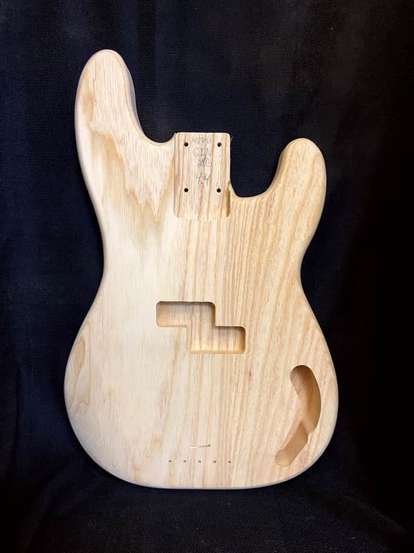 Guitar Mill P-Style Bass Body / 2 pc. Ultra Light Swamp Ash / 4 lbs. 4 oz. (#GIN-4076) image 1