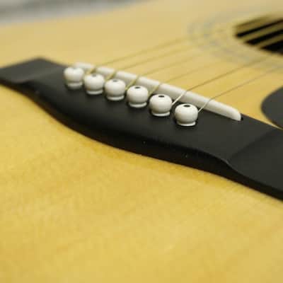 Vintage 1980's Yamaha FG-200D Orange Label Acoustic Guitar Made in Japan image 8