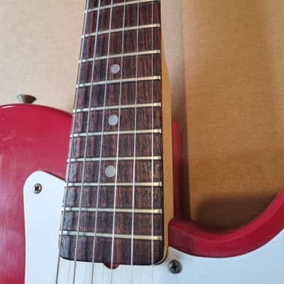 Vintage 1981 Fender Bullet Electric Guitar USA - Red image 6